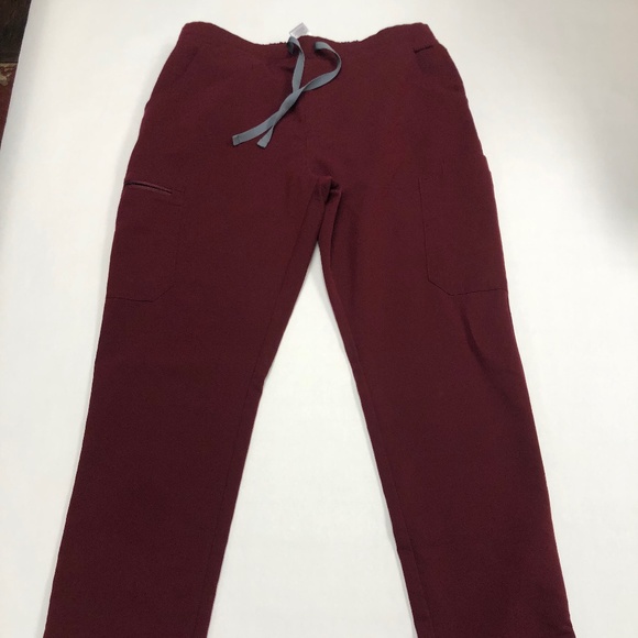 Figs maroon technical collection scrub pants Style #TW2000R - Picture 1 of 3